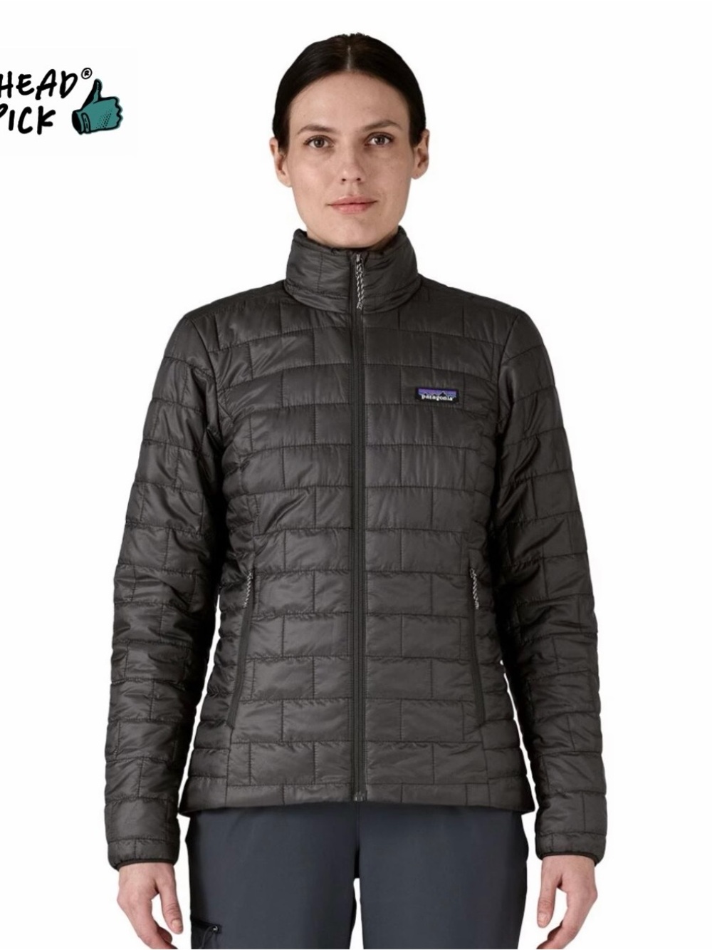 Patagonia Women's Charcoal Quilted Puffer Jacket